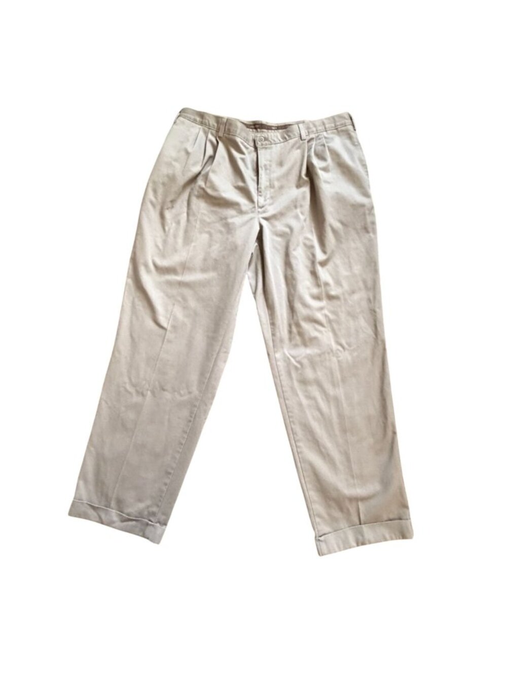Savane Mens Pleated Khaki Pants-42X32-GUC